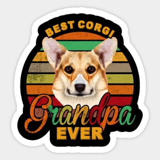 Best Corgi Grandpa Ever Sticker